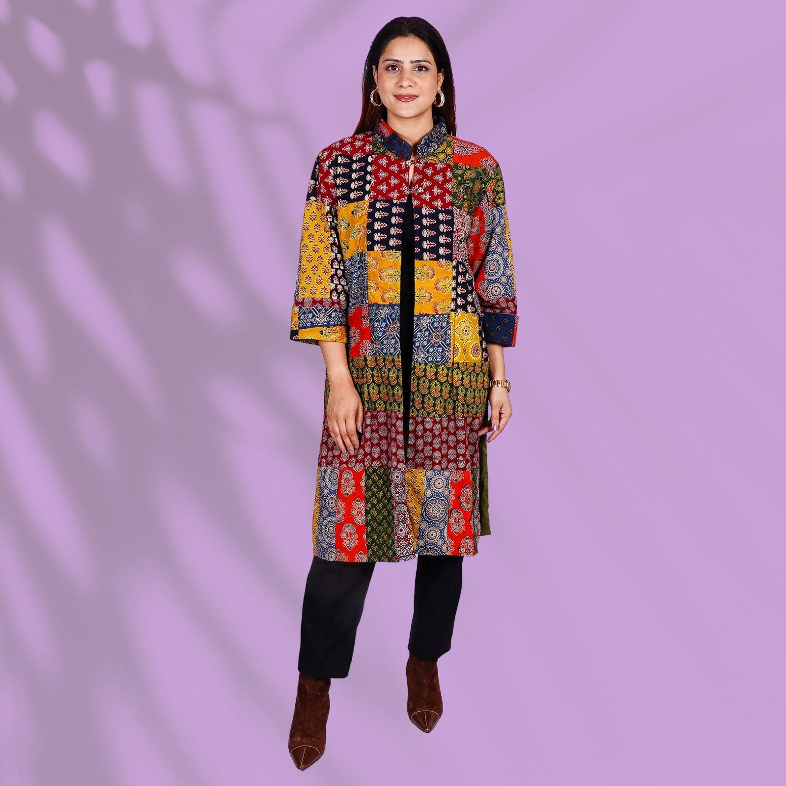 Multicolored Patch Jacket