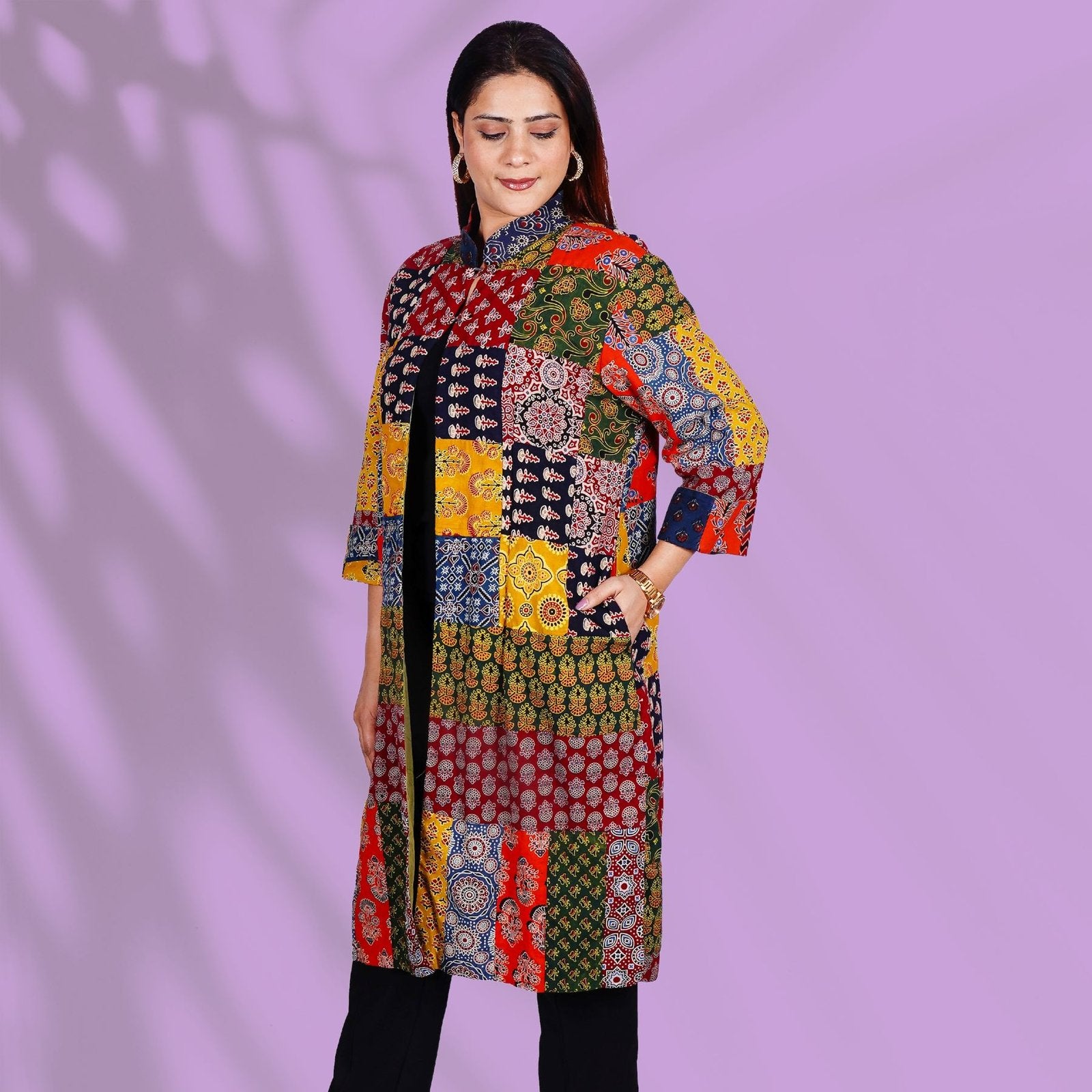 Multicolored Patch Jacket