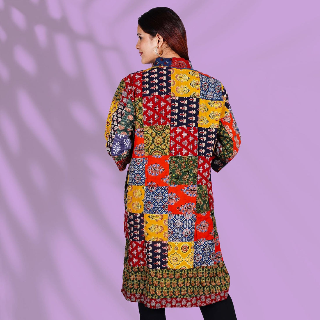 Multicolored Patch Jacket