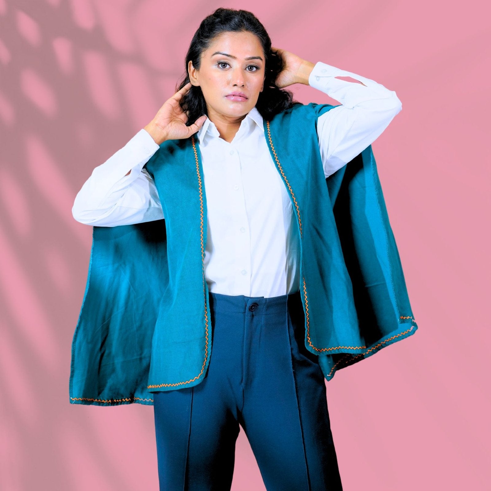 Corduroy Gray Cape