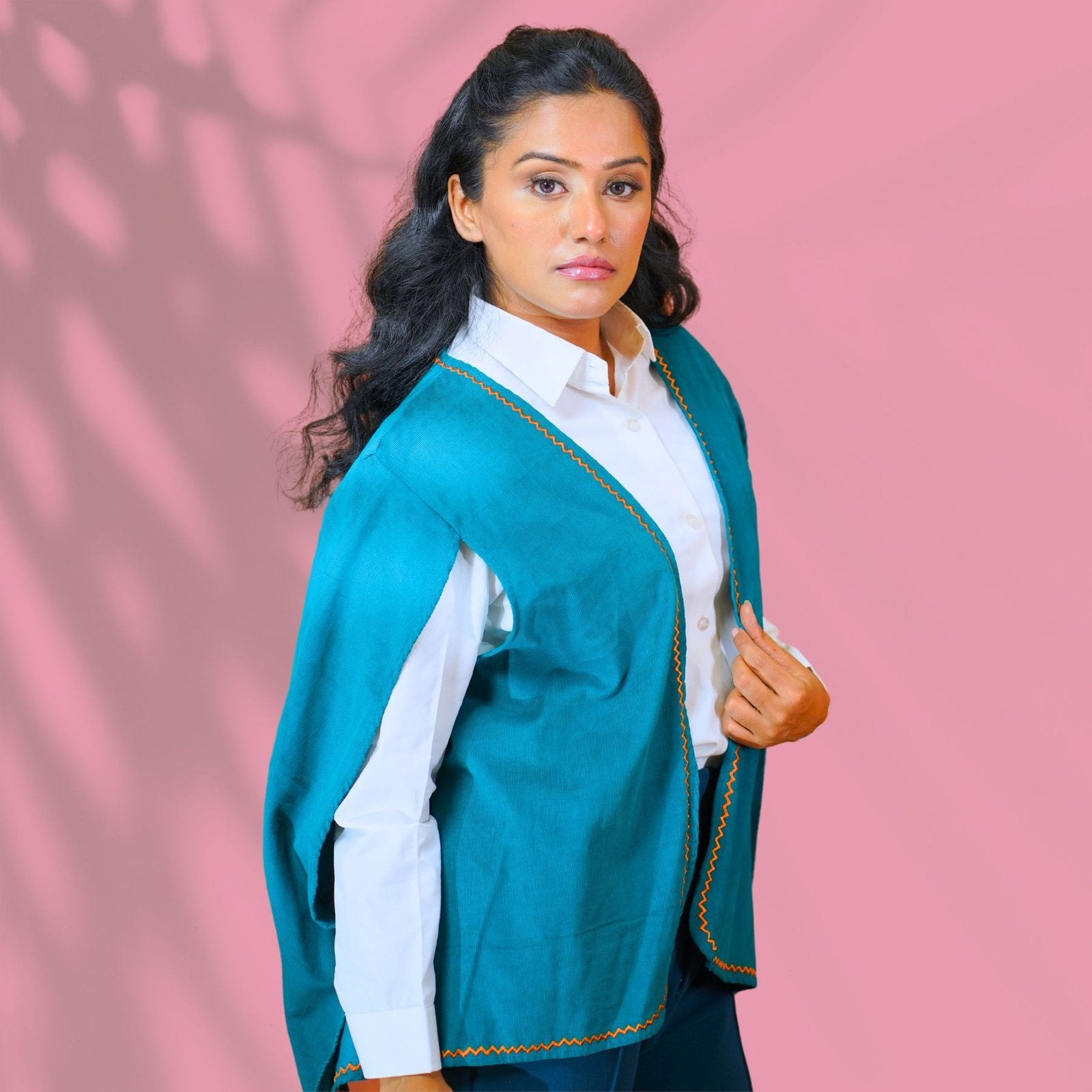Corduroy Gray Cape