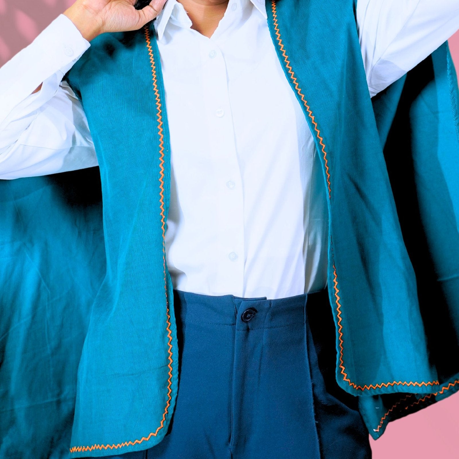 Corduroy Gray Cape