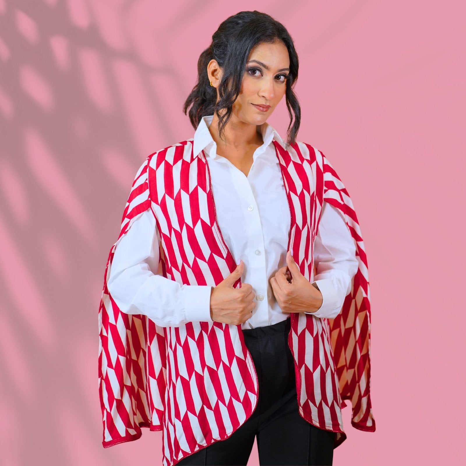 Red and White Cape