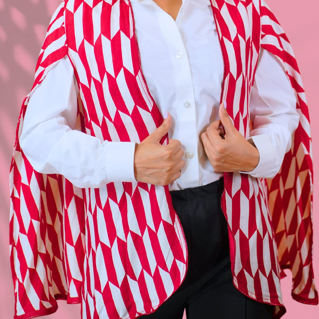 Red and White Cape
