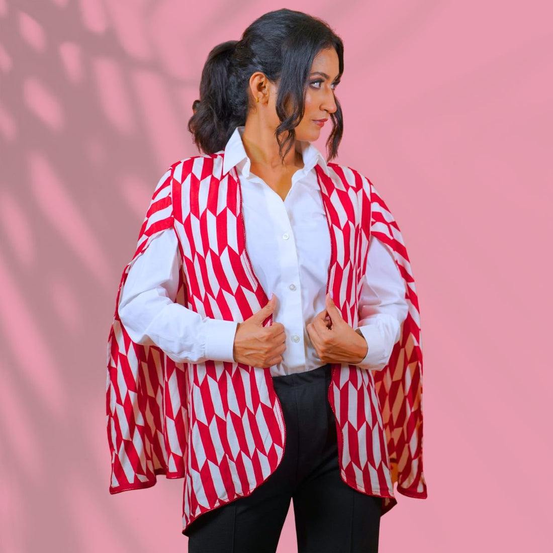 Red and White Cape