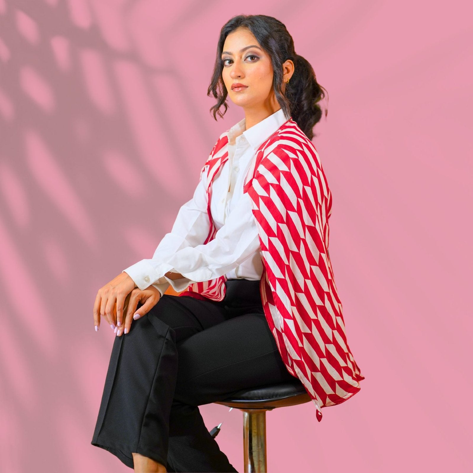 Red and White Cape