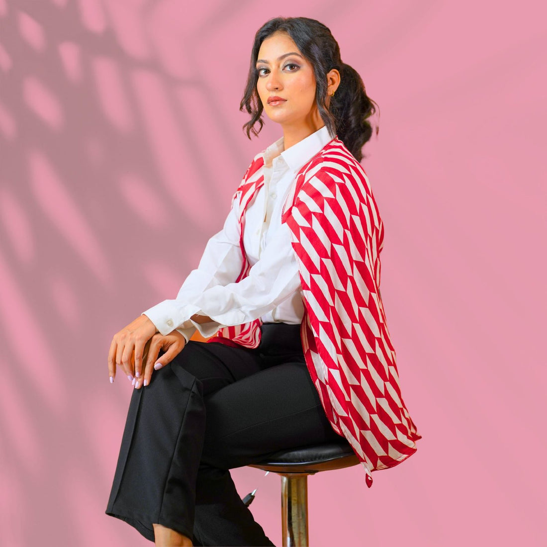Red and White Cape