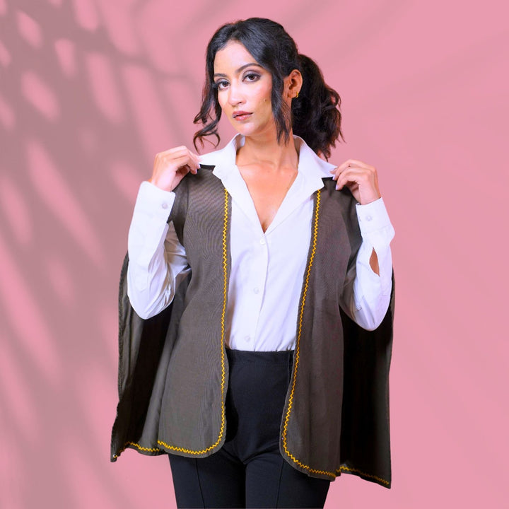 Corduroy Olive Cape
