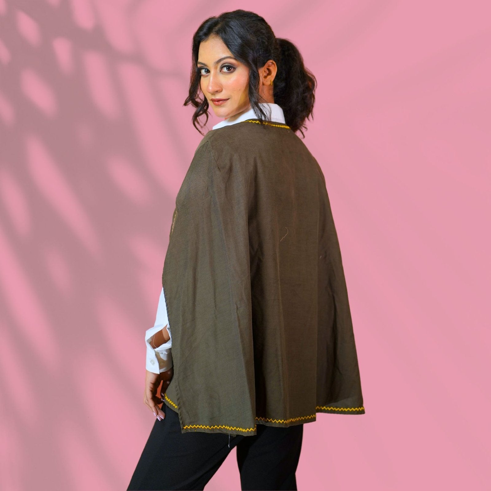 Corduroy Olive Cape