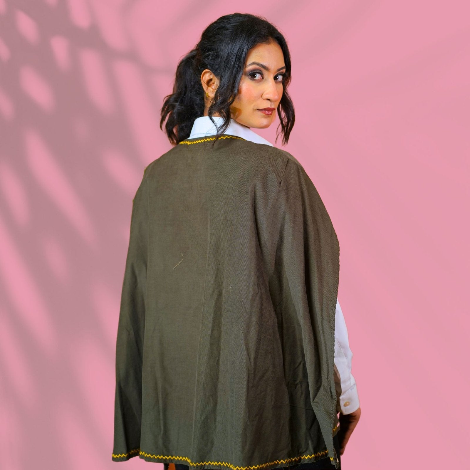 Corduroy Olive Cape