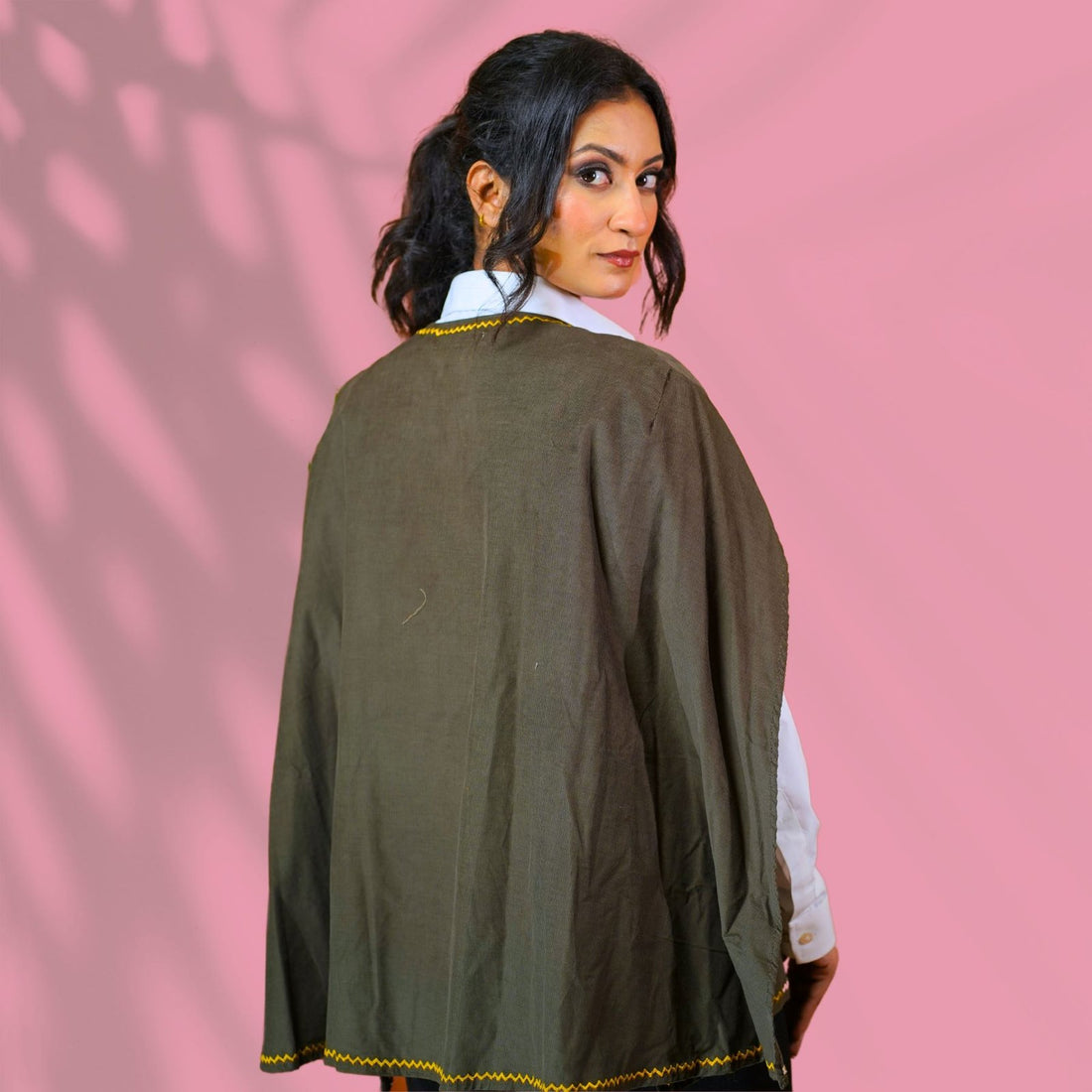 Corduroy Olive Cape