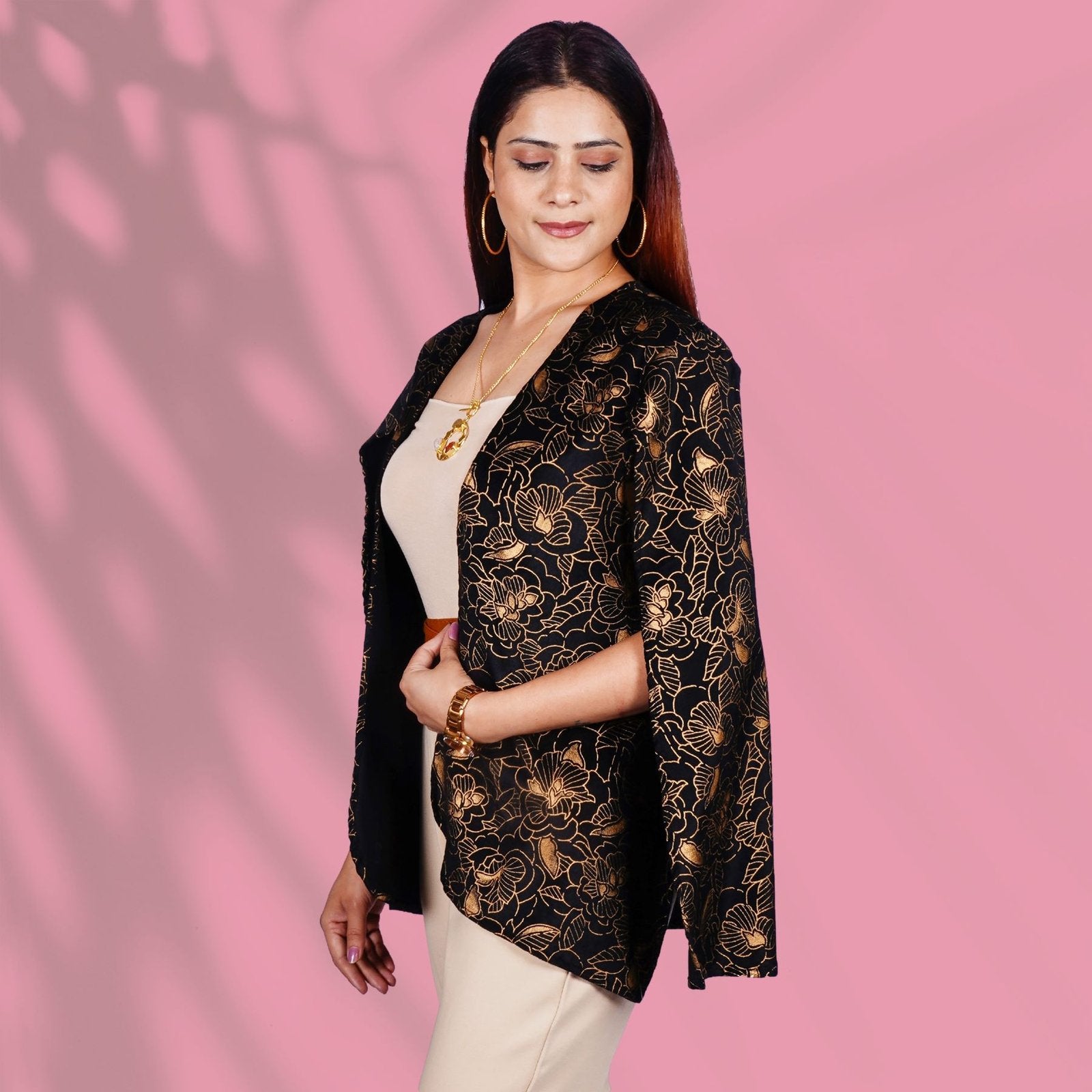Black and Gold Cape