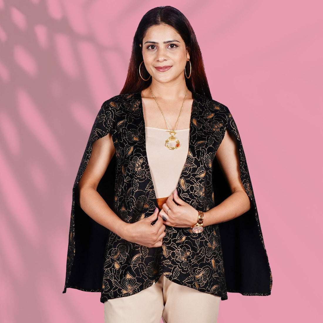 Black and Gold Cape