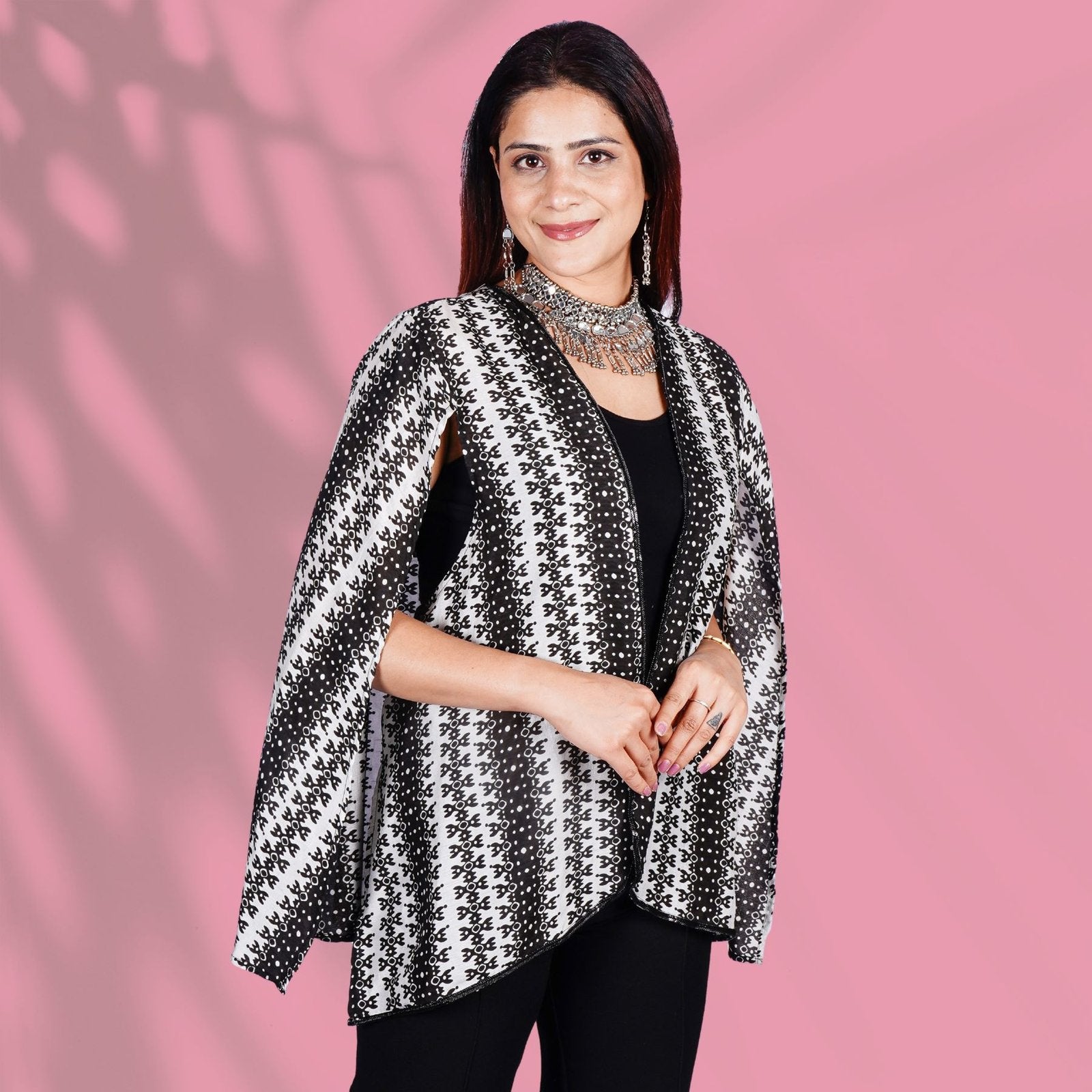 Black and White Cape