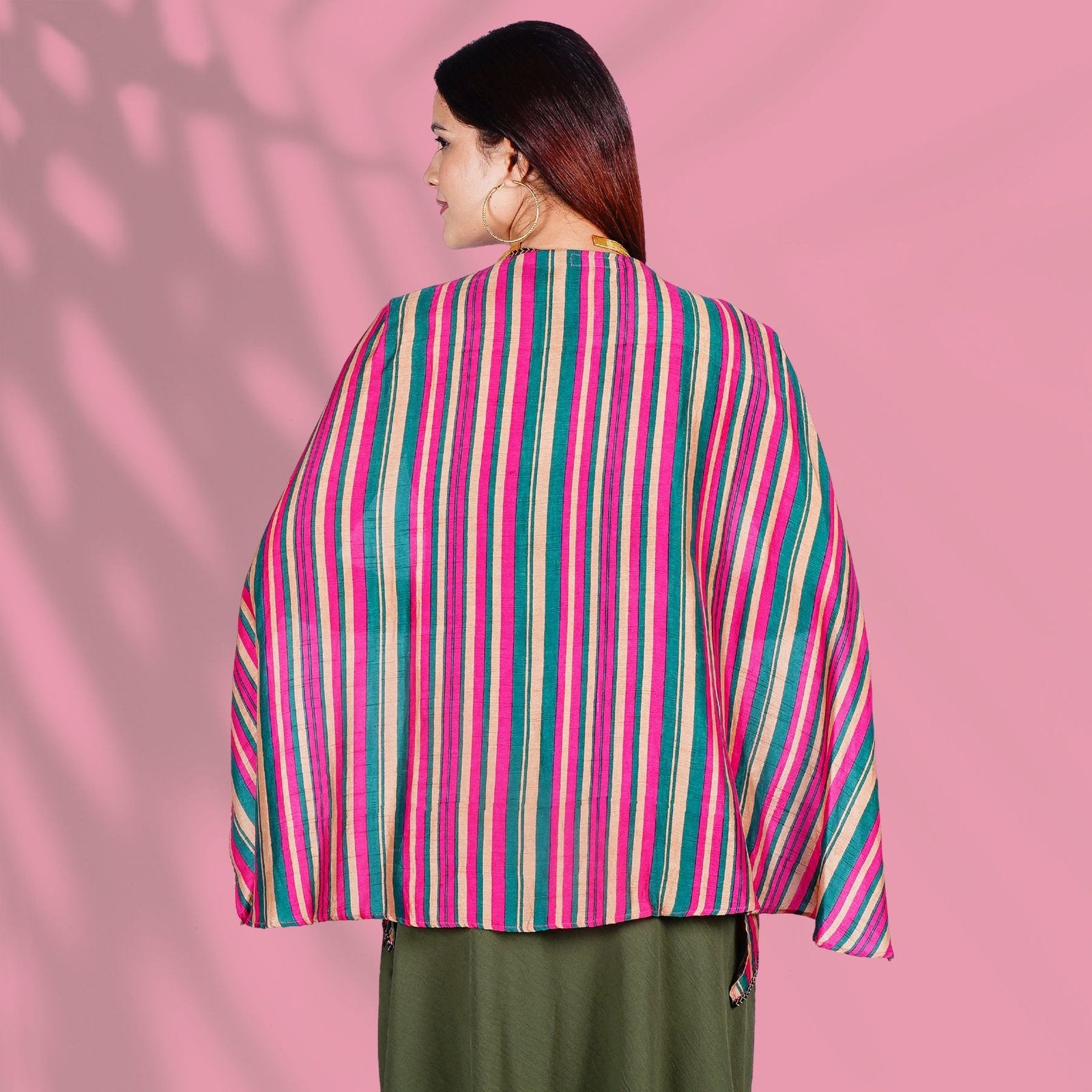 Pink and Green Cape