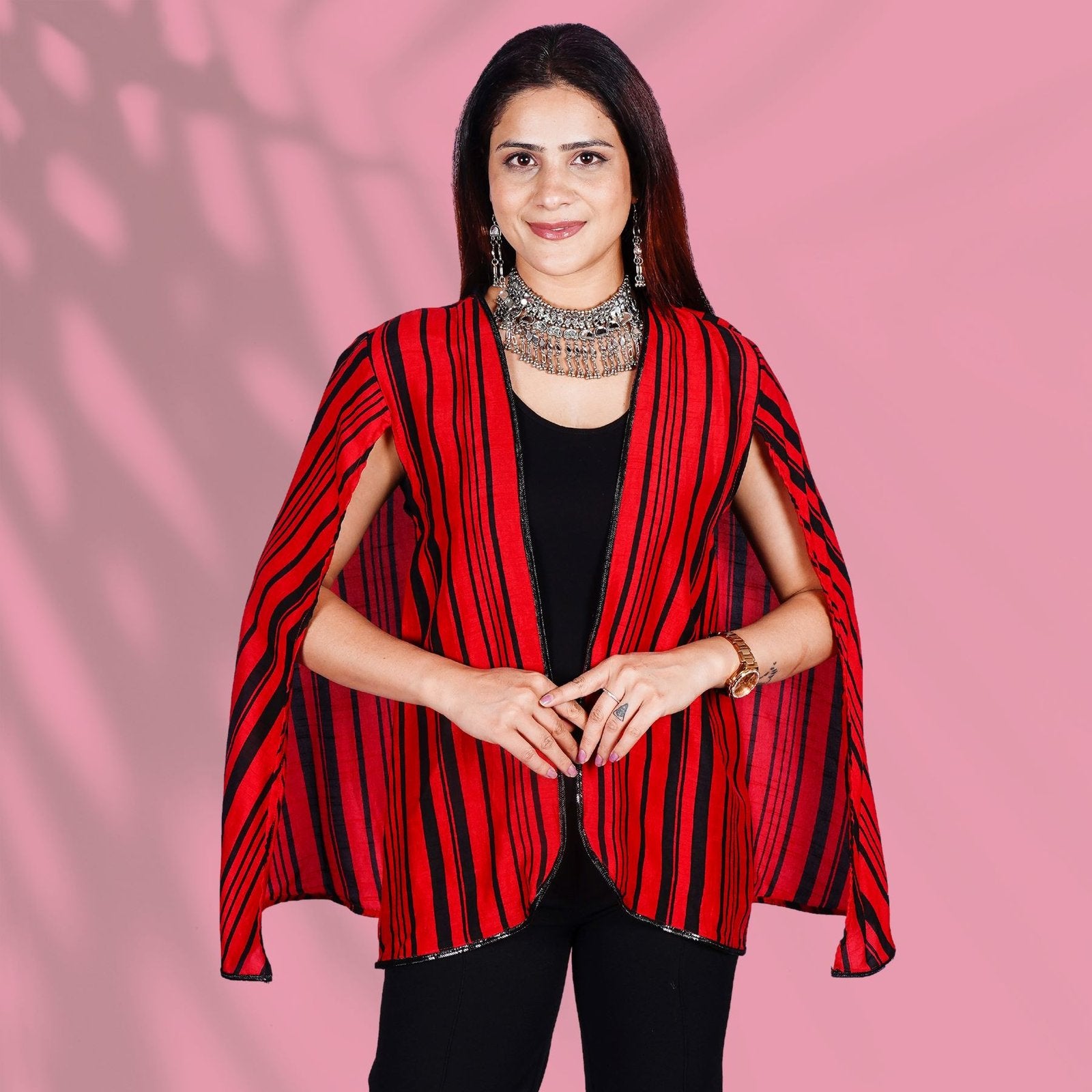 Red and Black Cape