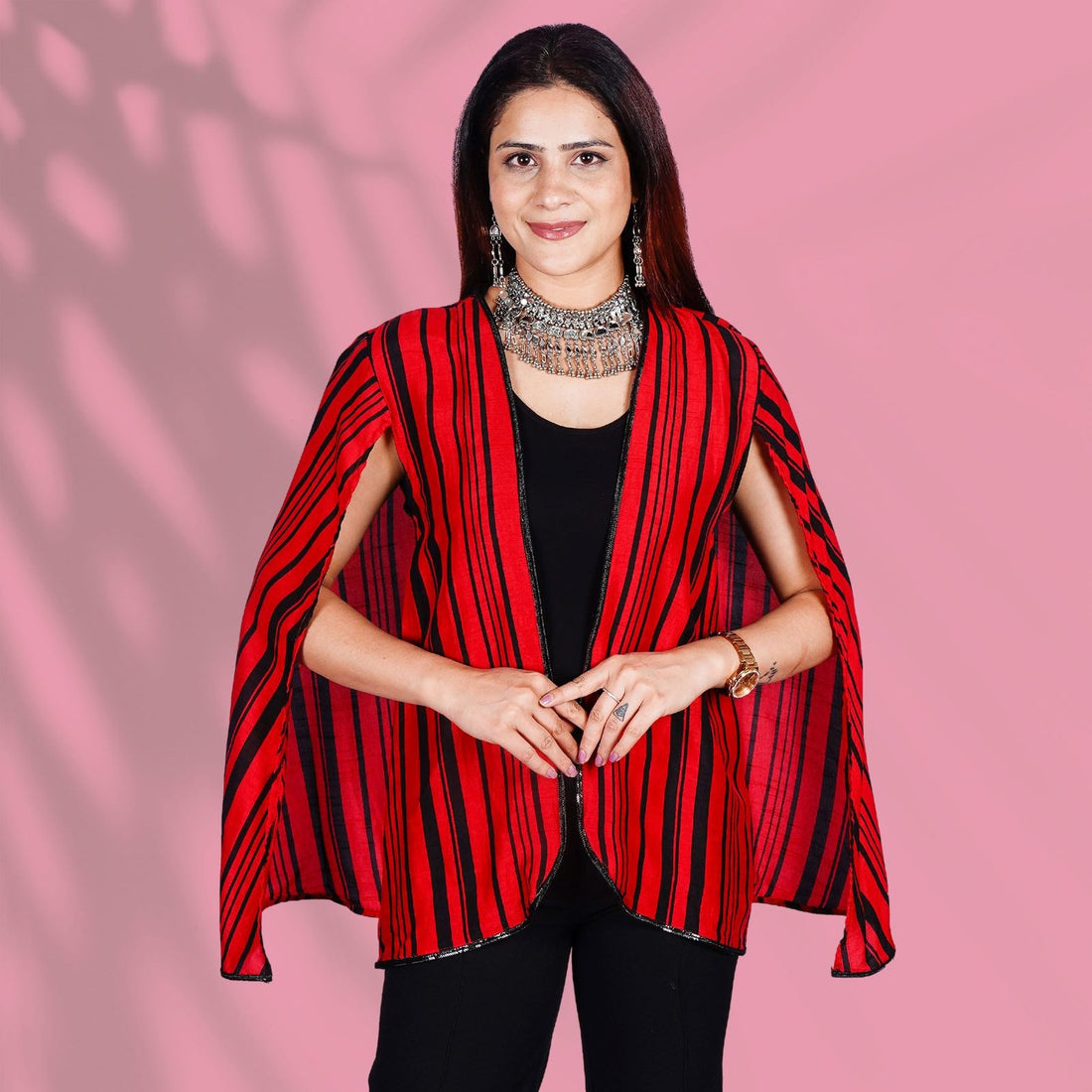 Red and Black Cape