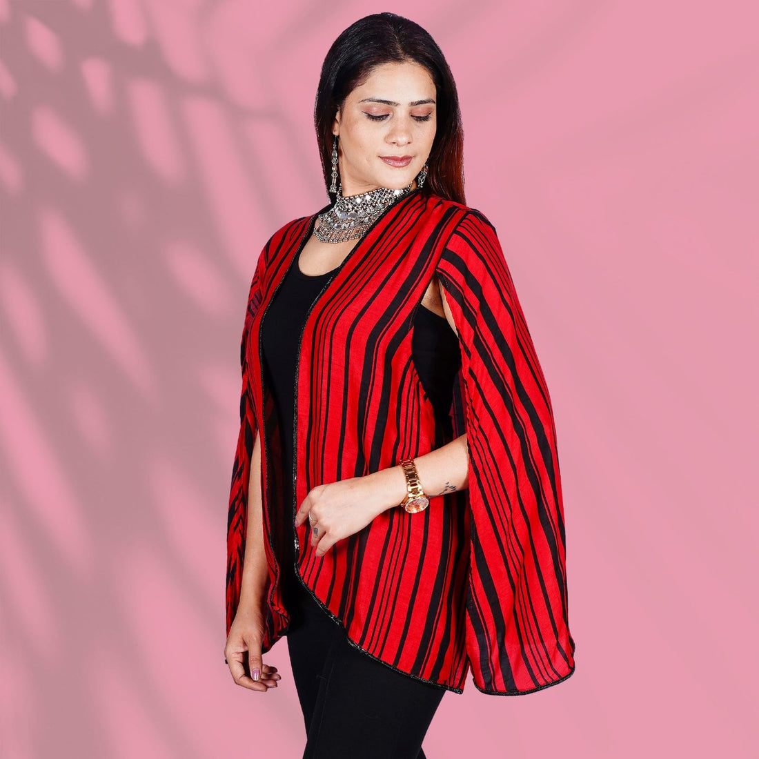 Red and Black Cape