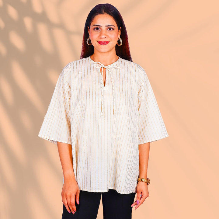 Cream Kurti