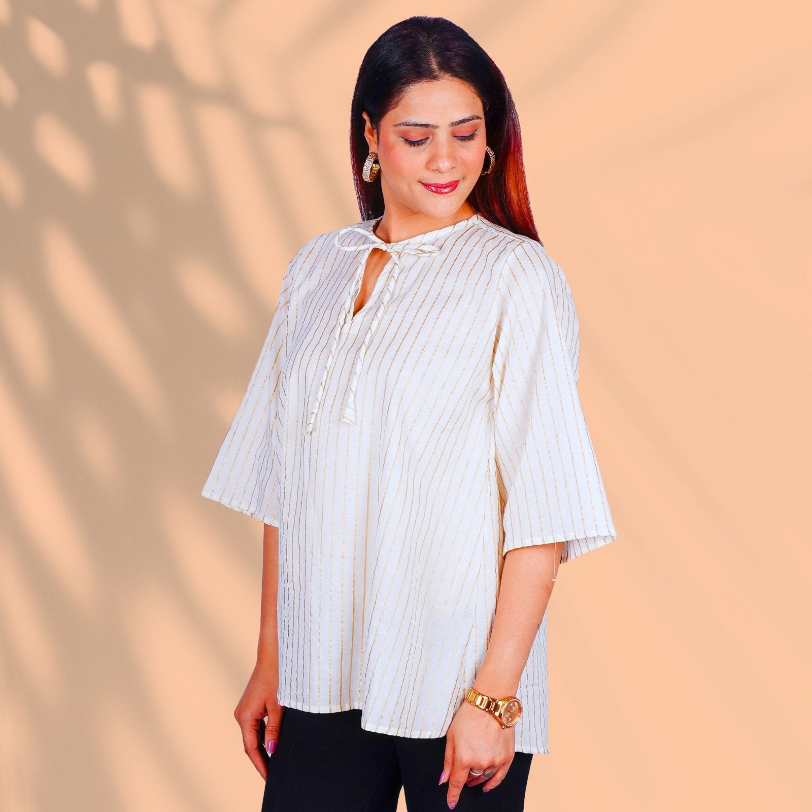 Cream Kurti
