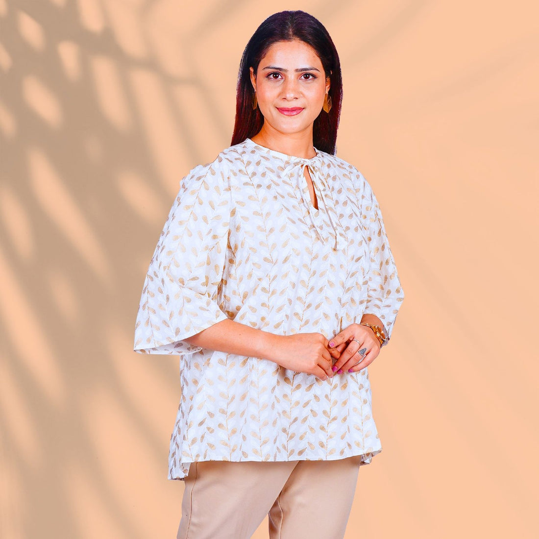 Cream Kurti
