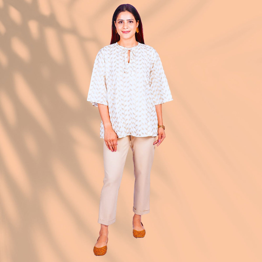 Cream Kurti
