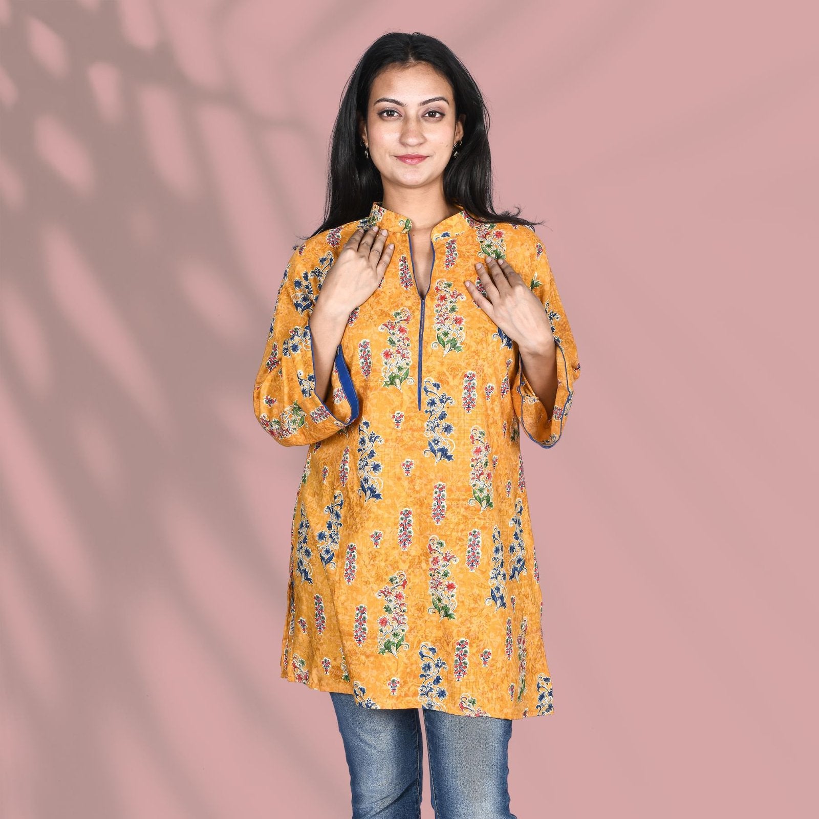 Mustard Long Kurti