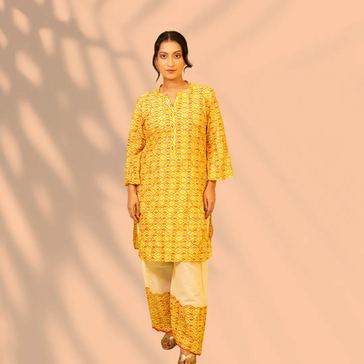 Mustard Cotton Co-ord Set