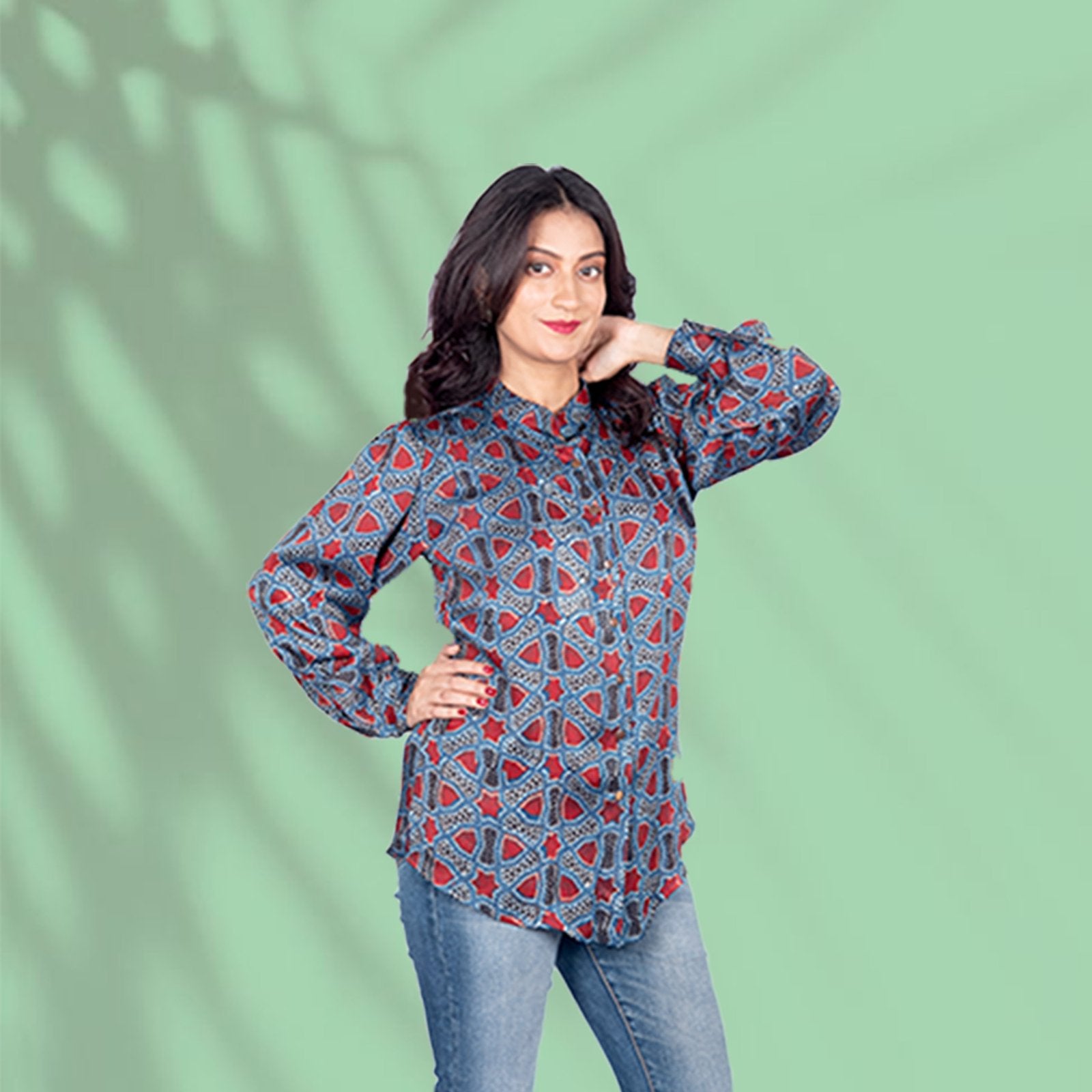 Modal Silk Blue Shirt
