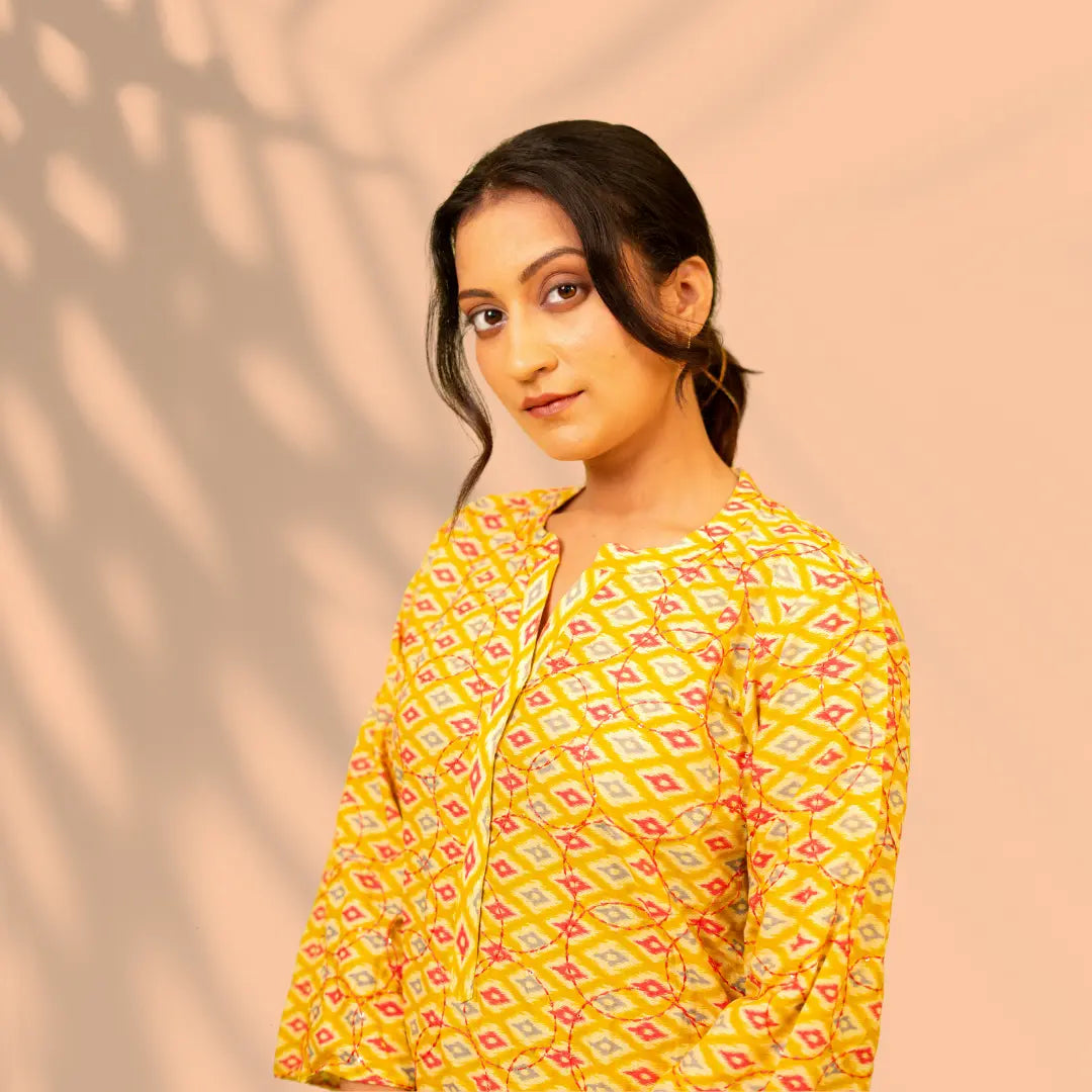 Mustard Cotton Co-ord Set