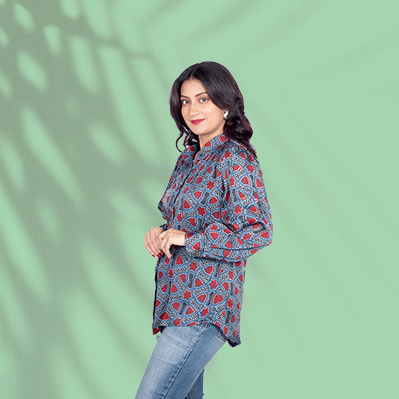 Modal Silk Blue Shirt