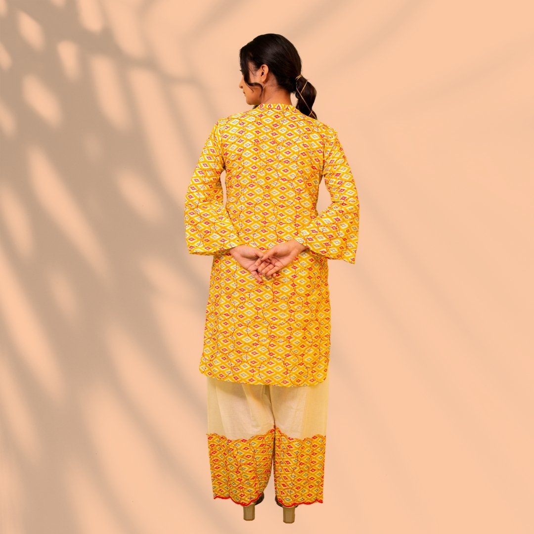 Mustard Cotton Co-ord Set