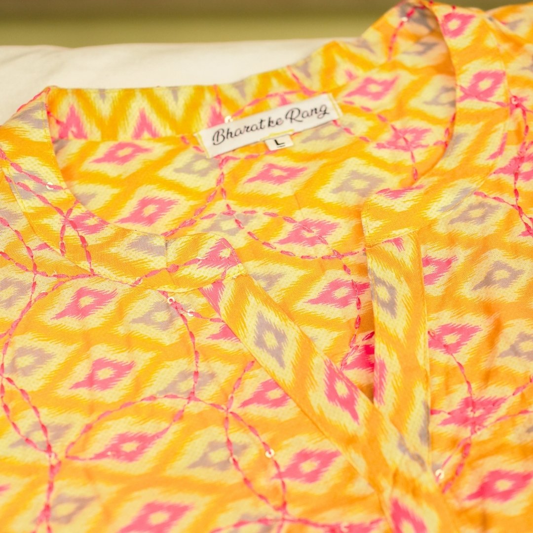 Mustard Cotton Co-ord Set