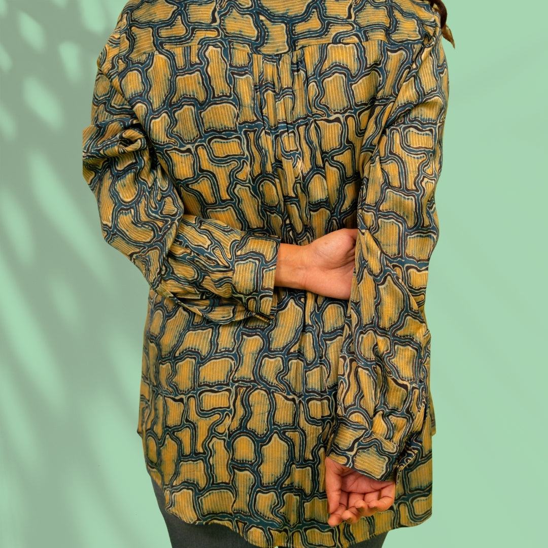 Green Modal Silk Shirt
