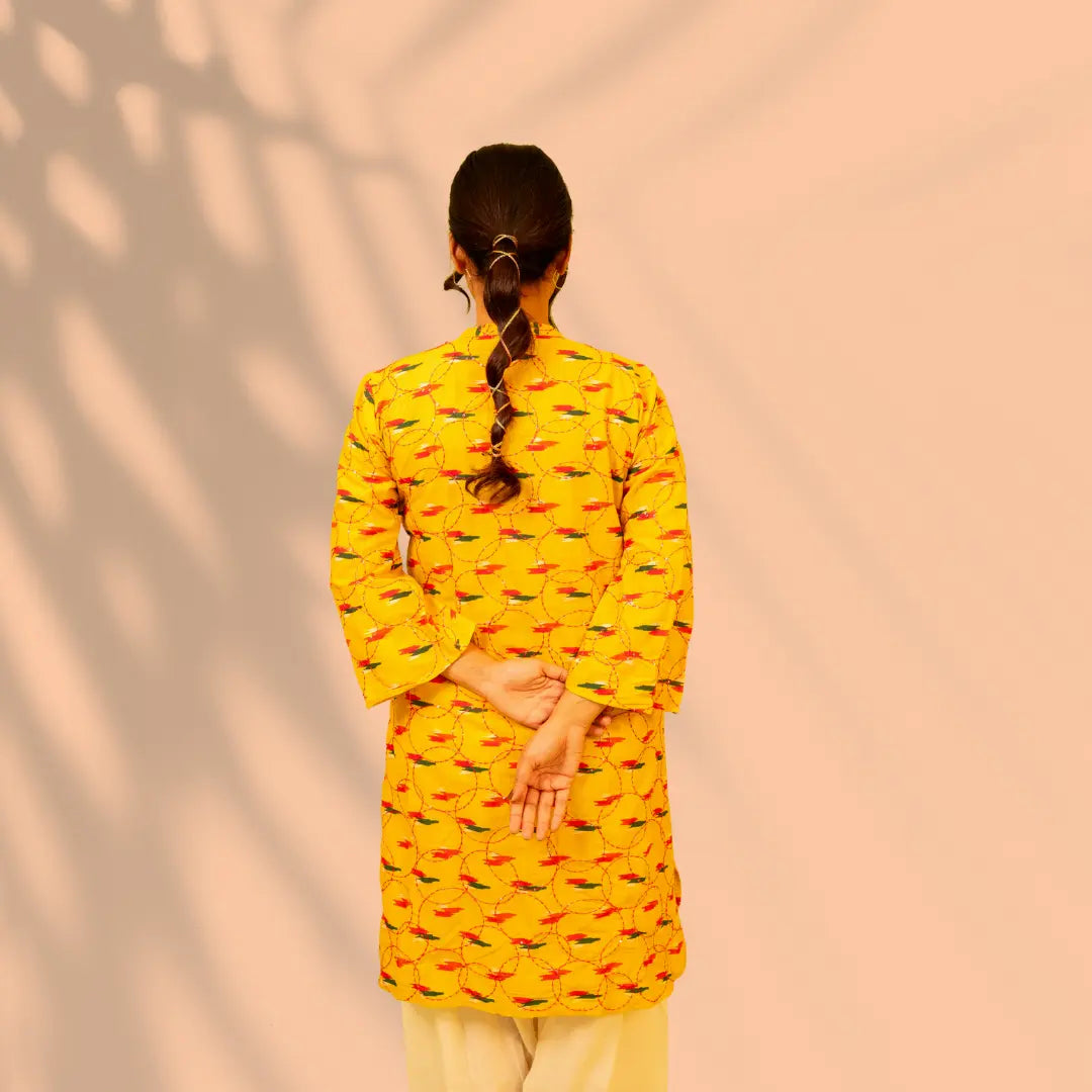 Yellow Cotton Co-ord Set