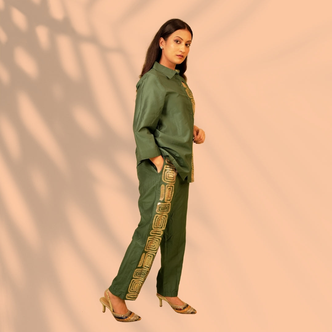 Green Gold Co-ord Set