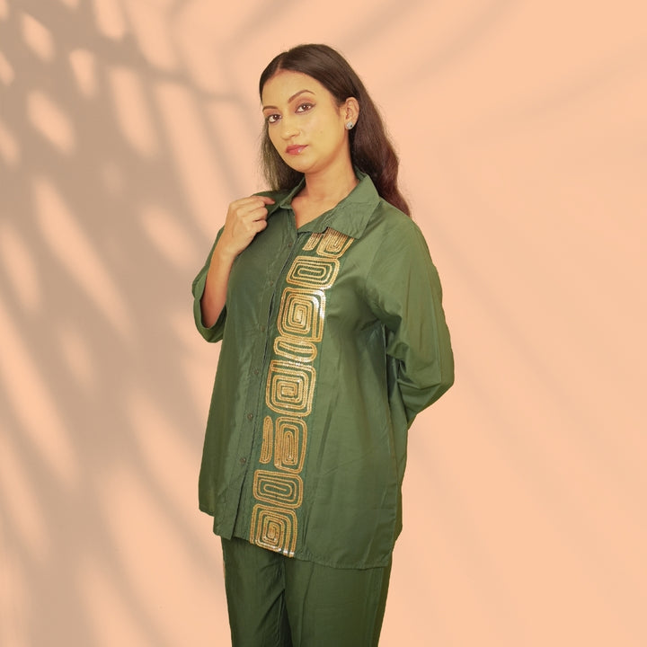 Green Gold Co-ord Set