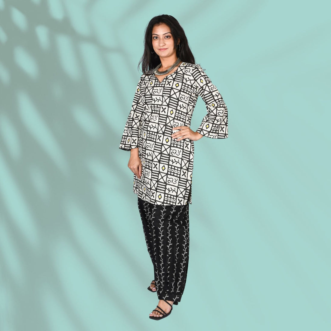 Black and White Co-ord Set