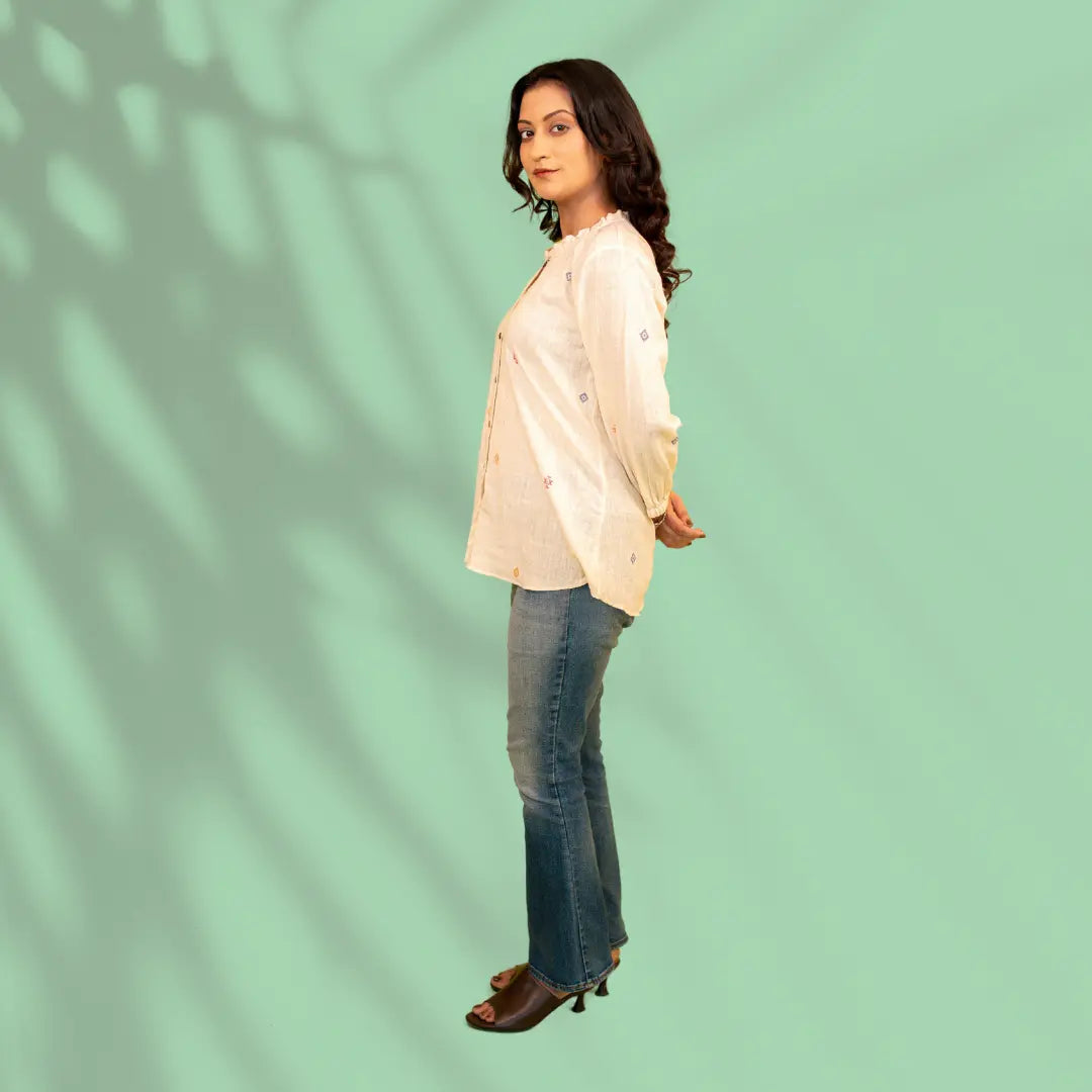 Beige Kala Cotton Shirt
