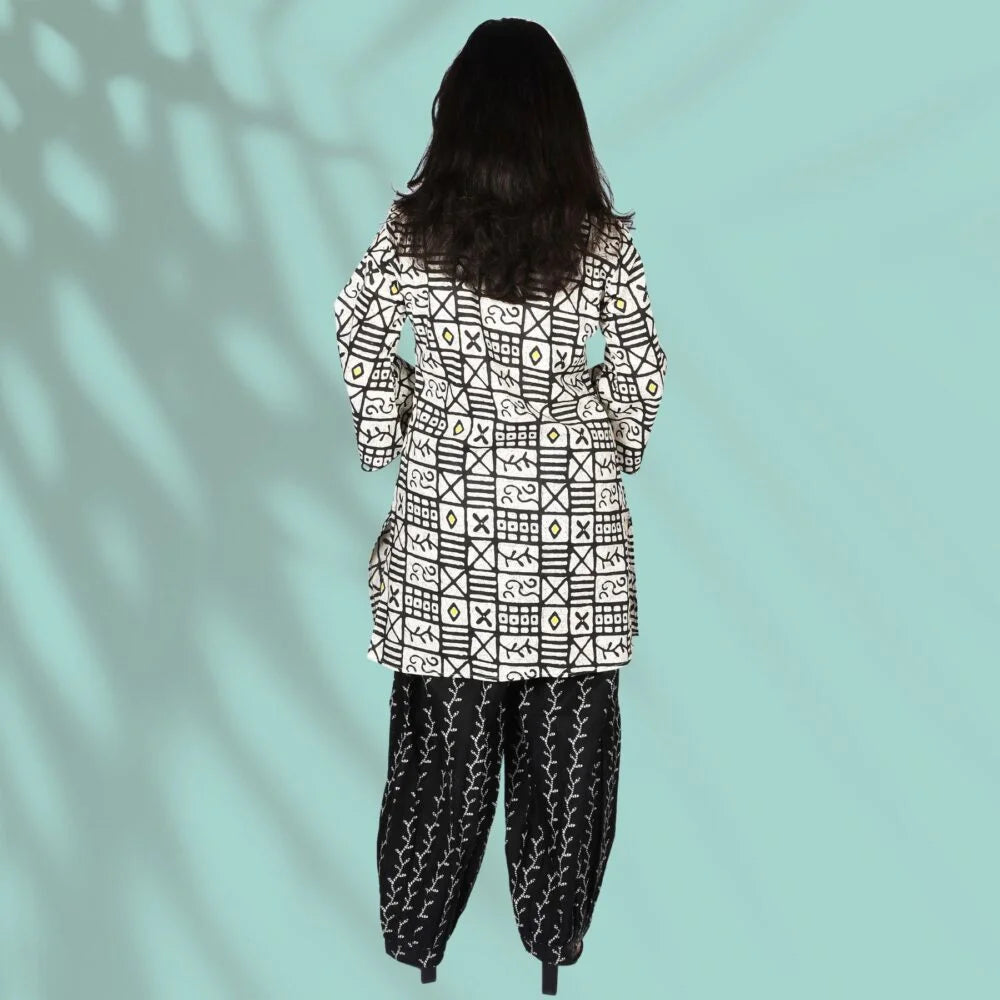 Black and White Co-ord Set