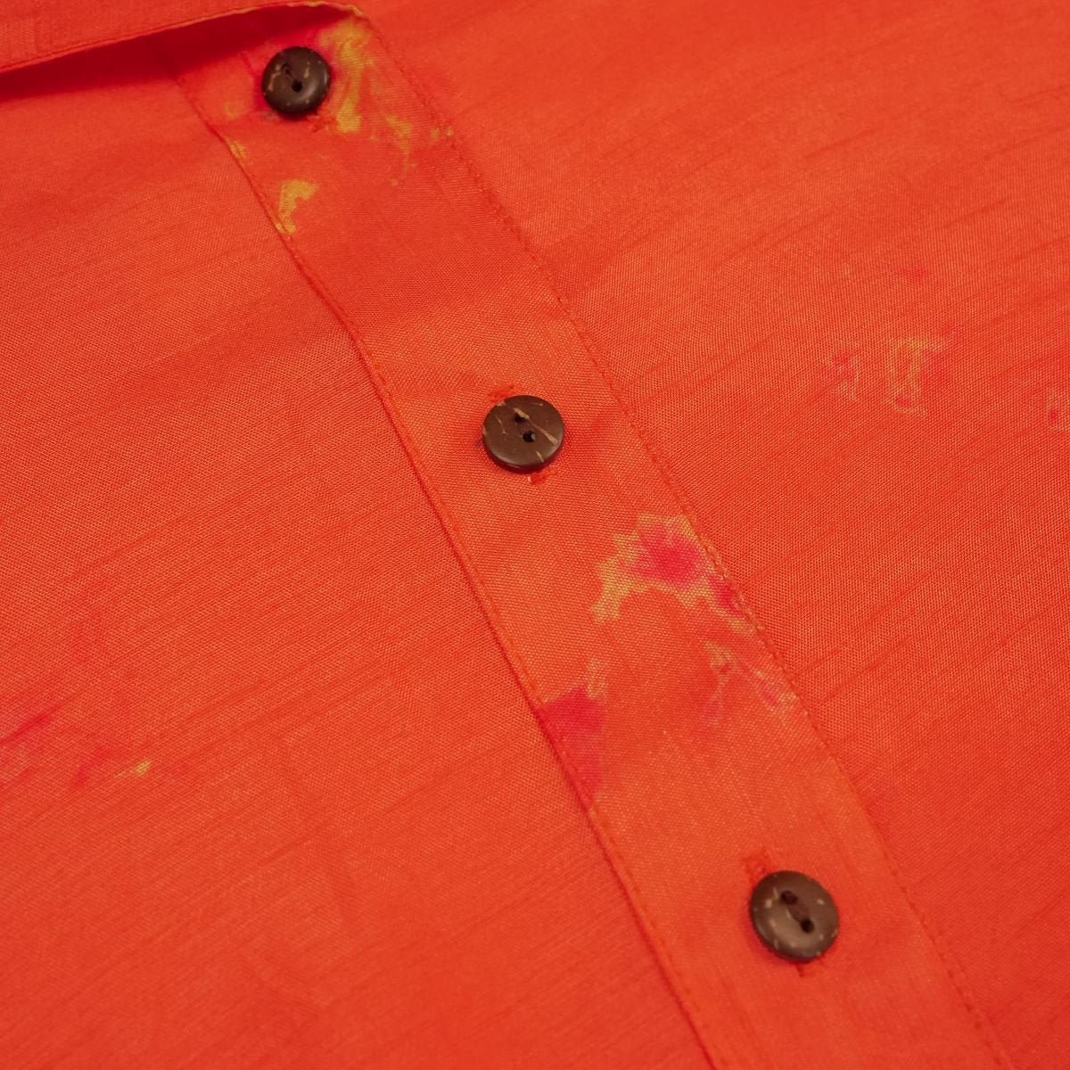 Orange Dola Silk Co-ord Set