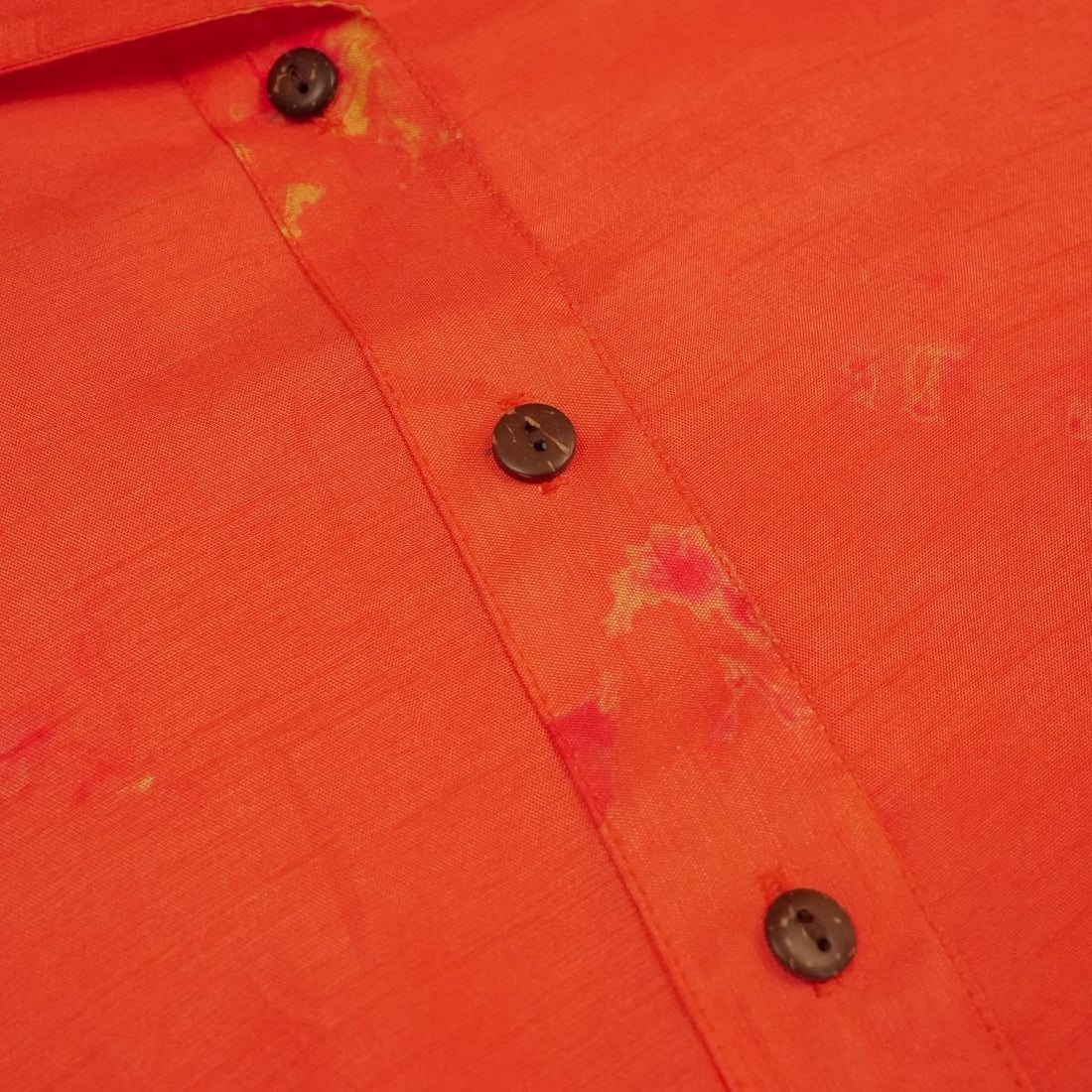 Orange Dola Silk Co-ord Set