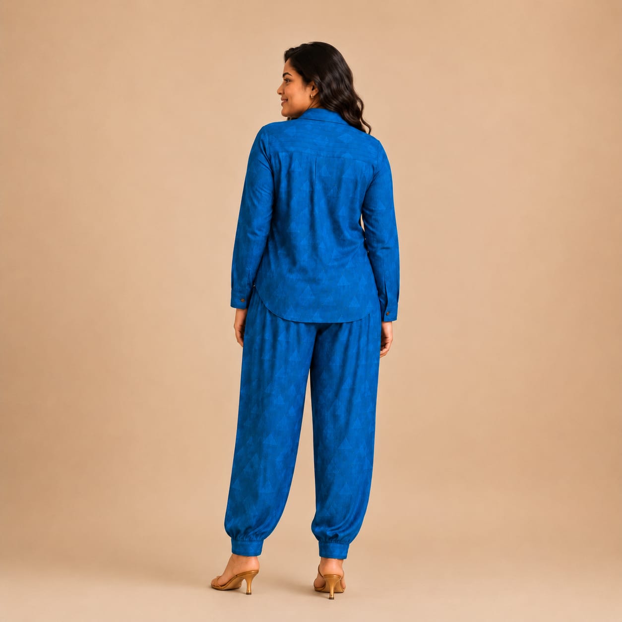 Blue Pintucks Coord