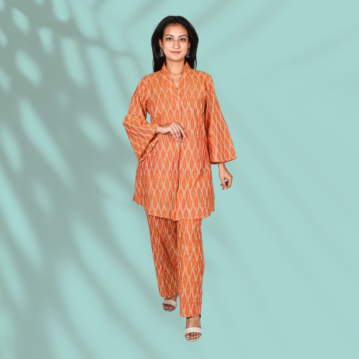 Rust Ikkat Coord Set