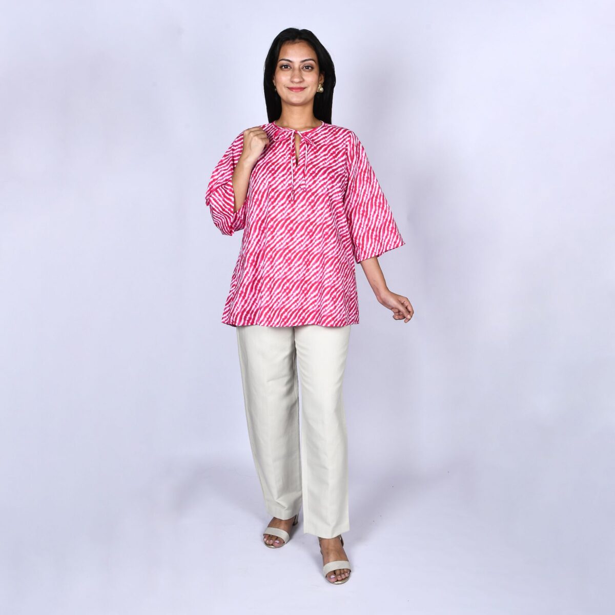 Pink short kurti