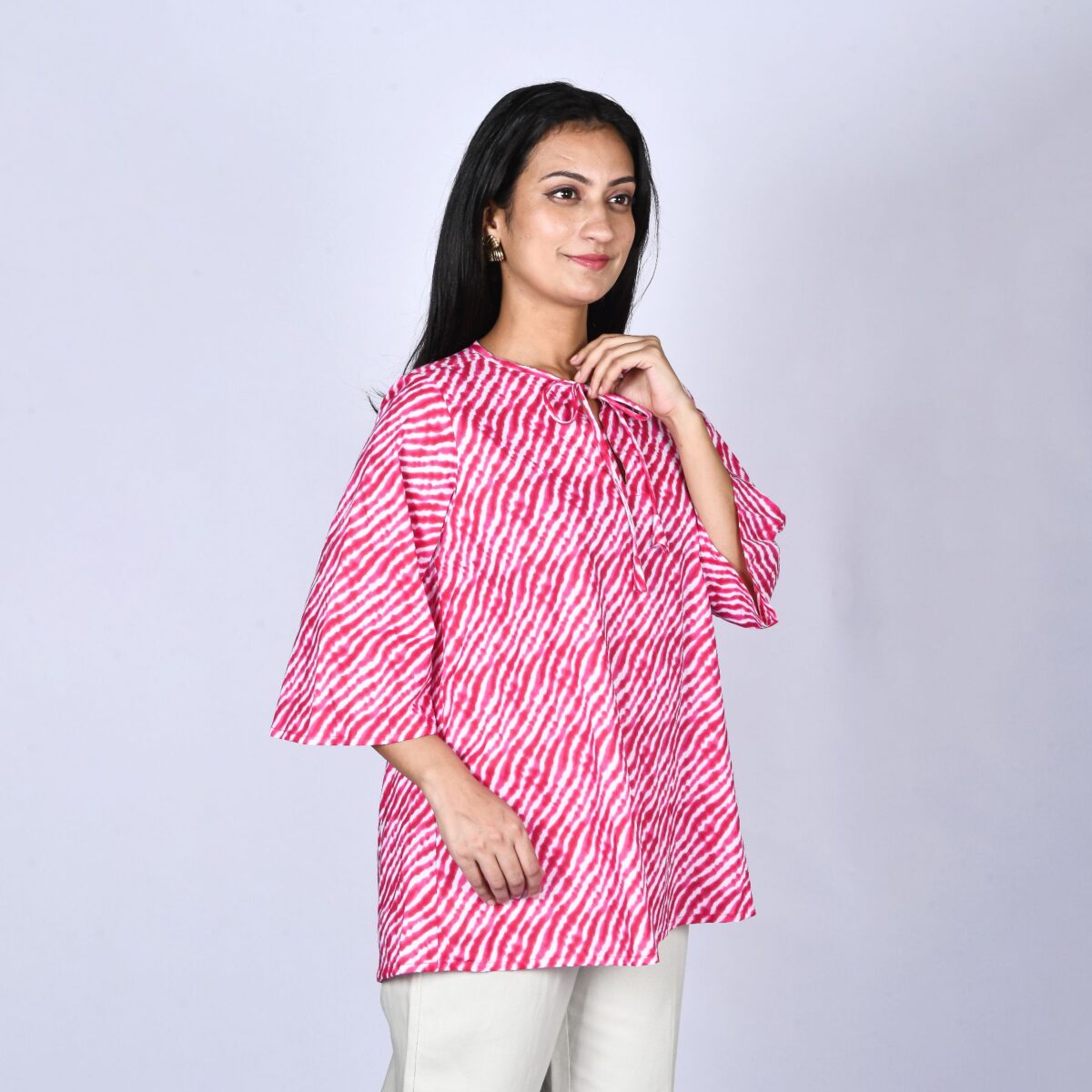 Pink short kurti 2